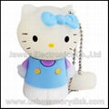 Lovely Cartoon 4GB 3D Hello Kitty USB Flash Disk Memory Stick Pen Drive 3