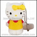 Lovely Cartoon 4GB 3D Hello Kitty USB Flash Disk Memory Stick Pen Drive 5