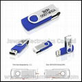 Promotional Custom Logo 1GB Plastic Swivel USB Flash Drive Memory Stick U Disk 1