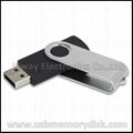 Promotional Custom Logo 1GB Plastic Swivel USB Flash Drive Memory Stick U Disk 4