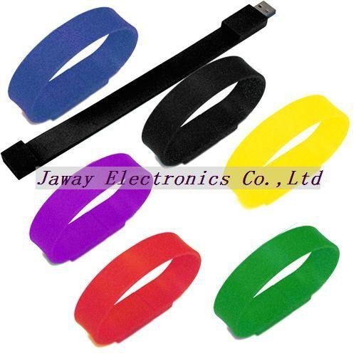 Promotional 1GB Silicone Wrist Band Style USB 2.0 Flash Memory Stick Pen Drive 3