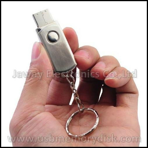 Hotsell Mini Metal Swivel Keyring USB Mass Storage Device Memory Thumb Drive 4