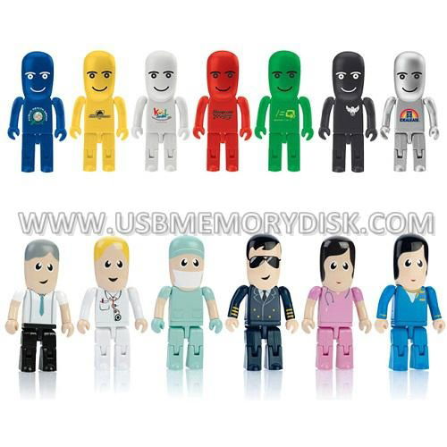 Custom USB People Series Flash Memory Disk Pen Drive U Disk 5