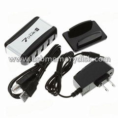 High Speed 7-Port USB 2.0 Hub with Vertical Stand(110~240V AC Adapter)