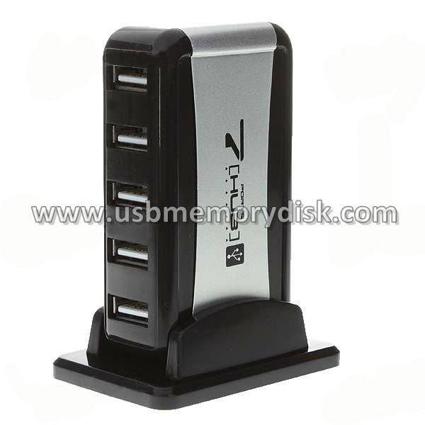 High Speed 7-Port USB 2.0 Hub with Vertical Stand(110~240V AC Adapter) 2