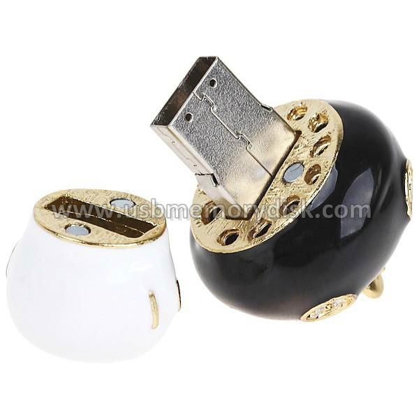 Jewelry Mushroom Shape Metal USB Flash Disk Pendrive 2