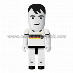 Custom Football Player People USB 2.0 Flash Drive