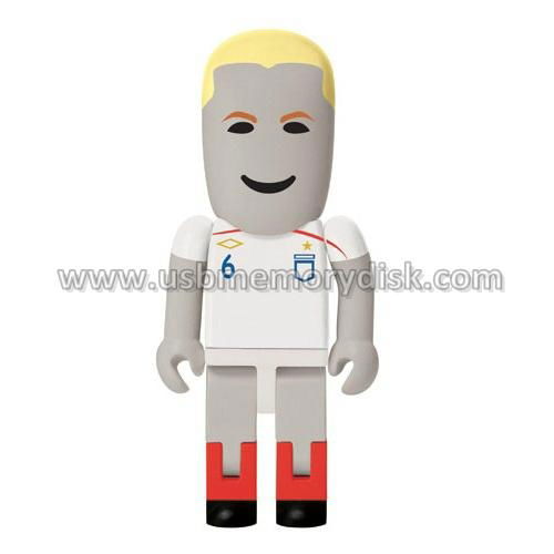 Custom Football Player People USB 2.0 Flash Drive 3