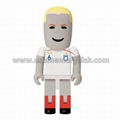 Custom Football Player People USB 2.0 Flash Drive 3