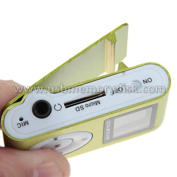 Portable LCD Rechargeable Digital Clip MP3 Music Player 4