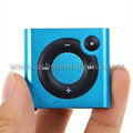 Portable Clip Metal LED Flashlight Digital MP3 Player with TF Card Slot 4