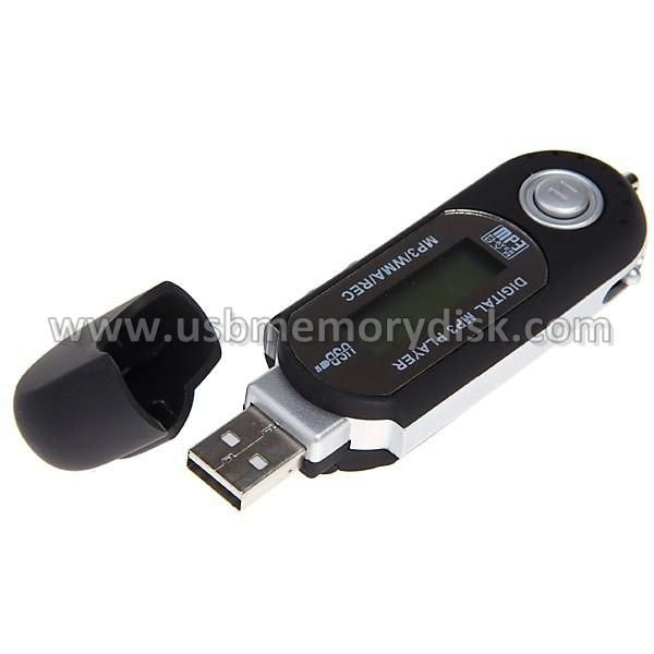 Portable Mini LCD Screen 2GB USB MP3 Player with FM Radio/REC/MIC 3