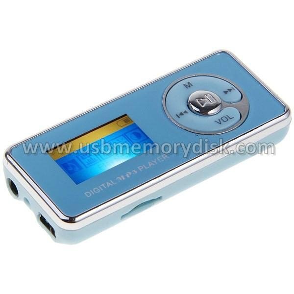 Portable Mini LCD Display Rechargeable Card MP3 Player with LED Flashlight