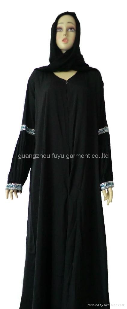 穆斯林時尚黑色女袍