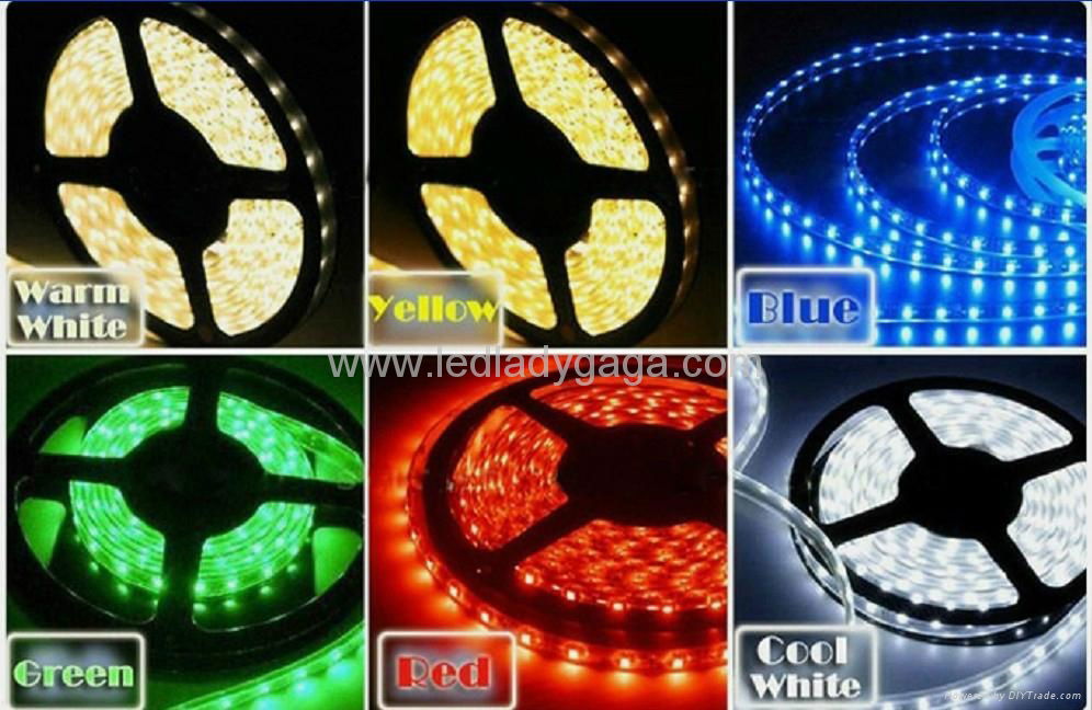 12V SMD 3528 300 LEDs White led flexible strip light 3