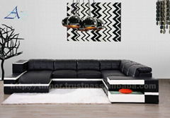 Afosngised Popular Leather Sofa Set