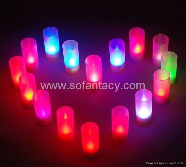 led candle cup ,blow off and on