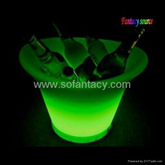 led rechargeable ice bucket,led bucket,led wine cooler