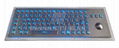 Backlight Metal Keyboard with Trackball