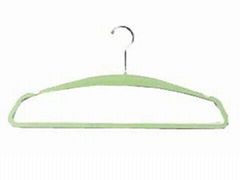 Ladder shaped suit hanger with indent 