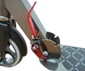 Full aluminum scooter with stand and handle brake 2