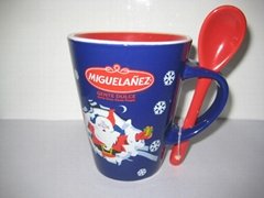 porcelain mug with Spoon