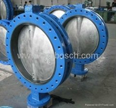U Type Flanged Butterfly Valve