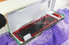 Bamboo keyboard 104keys with Red sandalwood color bamboo keyboard 104 keys Red 