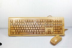 Bamboo keyboard 109keys  with bamboo original color 