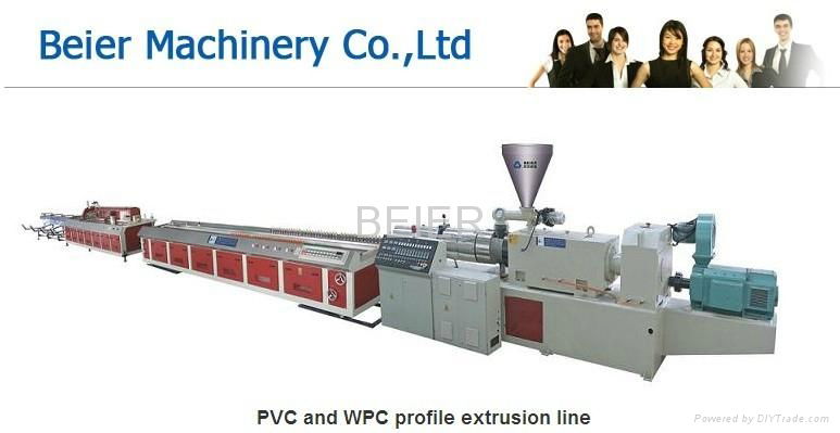 PVC and WPC profile extrusion line
