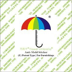 Flower Umbrella Anti-Mold Sticker