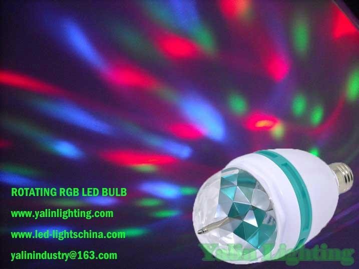 rotating RGB LED bulb light for disco party 2