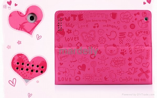Cute Stand Case Cover for iPad 2 2