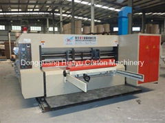 HUAYU-B automatic carton box printer slotter with rotary die cutter