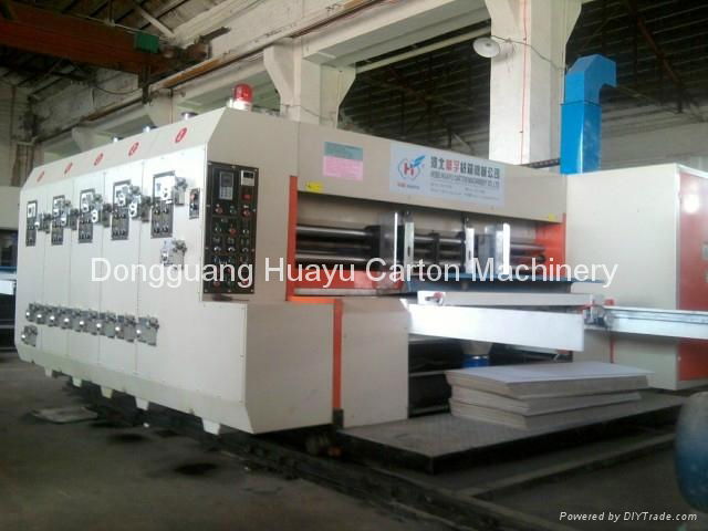 HUAYU-B automatic carton box printer slotter with rotary die cutter 2