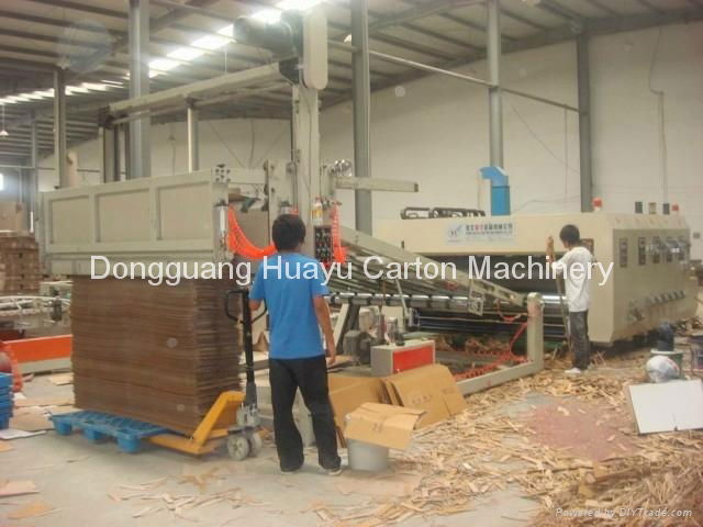 HUAYU-B automatic carton box printer slotter with rotary die cutter 4