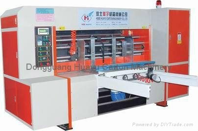 HY-QM automatic printer slotter with die cutter 4