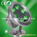Outdoor 6w led underwater light,IP68,Red/Green/Blue/Yellow/Warmwhite/White/RGB 2