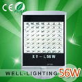 大功率LED路燈56W,220V,可做12V/24V太陽能,進口普瑞燈珠,防水等級IP65,質保三年 