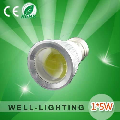 5W cob led spot light,DC12AC220V Pure Alumium,warmwhite/white,led bulb light 500