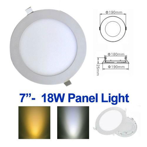 18WBright LED Recessed Ceiling Panel Down Light Bulb Lamp, 7inch led panel light 2