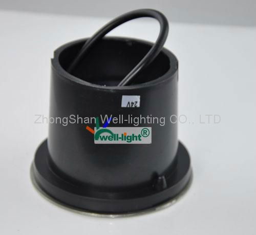 6W LED埋地灯,6*1W大功率,方形/圆形,单色/七彩 DC12V/12V,不锈钢外壳,防水IP65 4