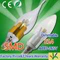 candelabra E14/E12 3W candelabra led,smd