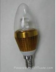 E14 led bulb light with fins heat sink