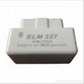 White smallest ELM 327 Bluetooth auto detector scan tool 1