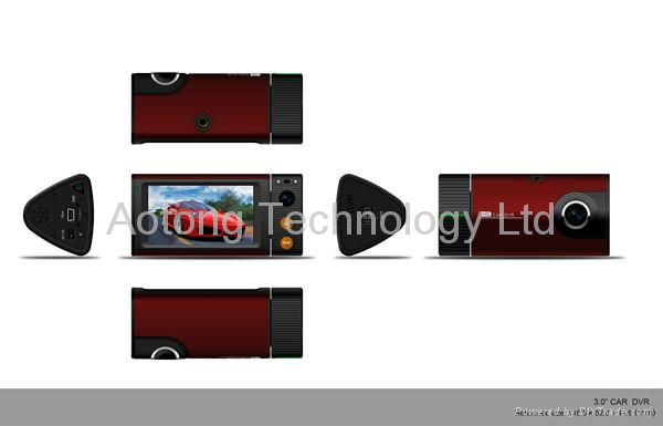 widescreen touch screen GPS G-sensor Car blackbox 3