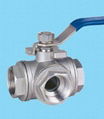 Three Way  S.S Ball Valve 1