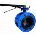 double flanged butterfly valve