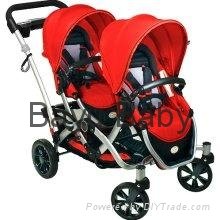 Contours Options Tandem Stroller - Ruby ZT009-RBY1
