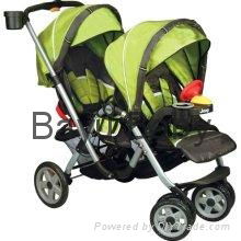 Jeep Traveler Tandem Double Stroller in Spark